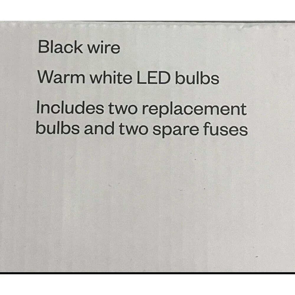 LED String Lights 2 Sets Of 10 Tan Basket Weave Plastic New. Room Essentials